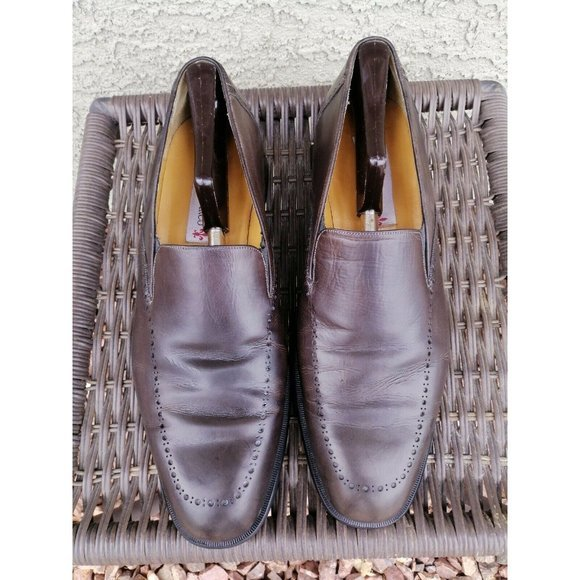 Paolo de Marco Loafers 13 M Brown Leather Slip On‎ Shoes Spain main image 10
